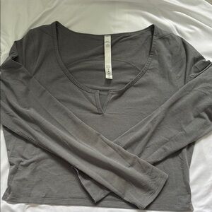 lululemon Cropped Henley Long Sleeve